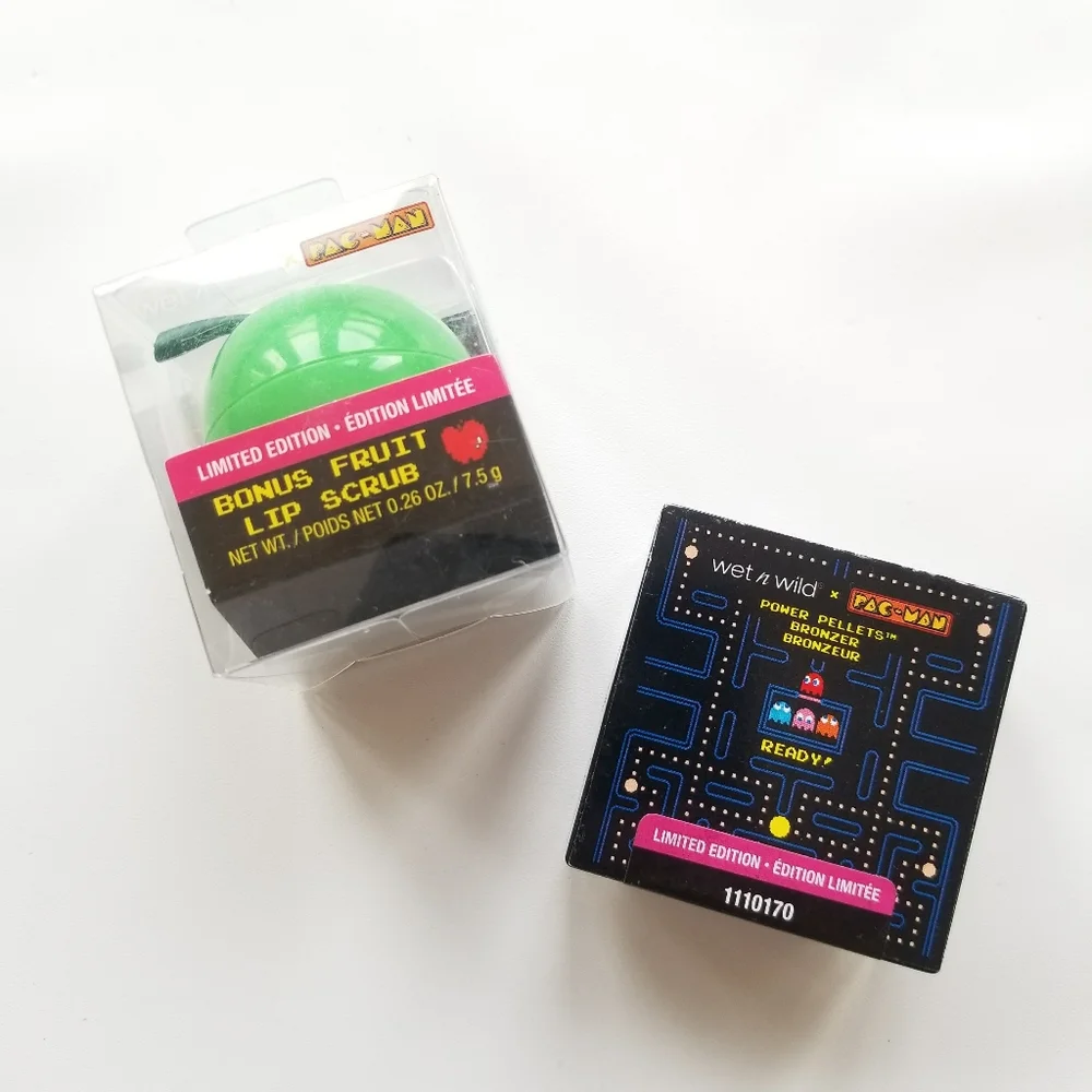 new Wet n Wild Pac Man Collection Bundle Lip Scrub & Bronzer